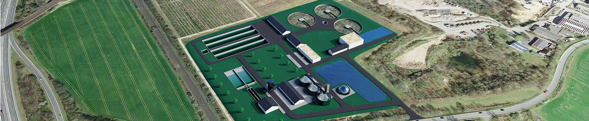 Rendering Klaeranlage Remagen. Kläranlage Kripp Sinzig Hochwasserresiliente Abwasserreinigung