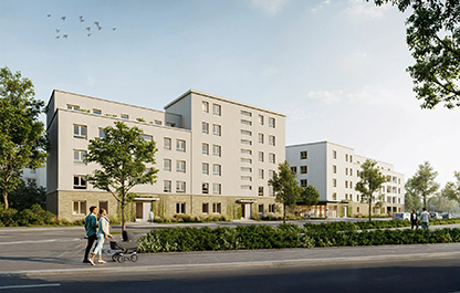 Panneschopp Elsassstraße Quartier Strassenansicht